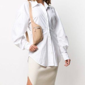 Jacquemus la banane belt bag in beige